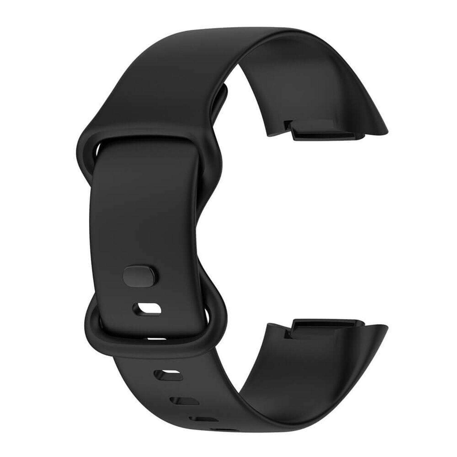 Bratara siliconica Edman pentru Fitbit Charge 5, marimea S, Negru fotografia produsului View 2 L