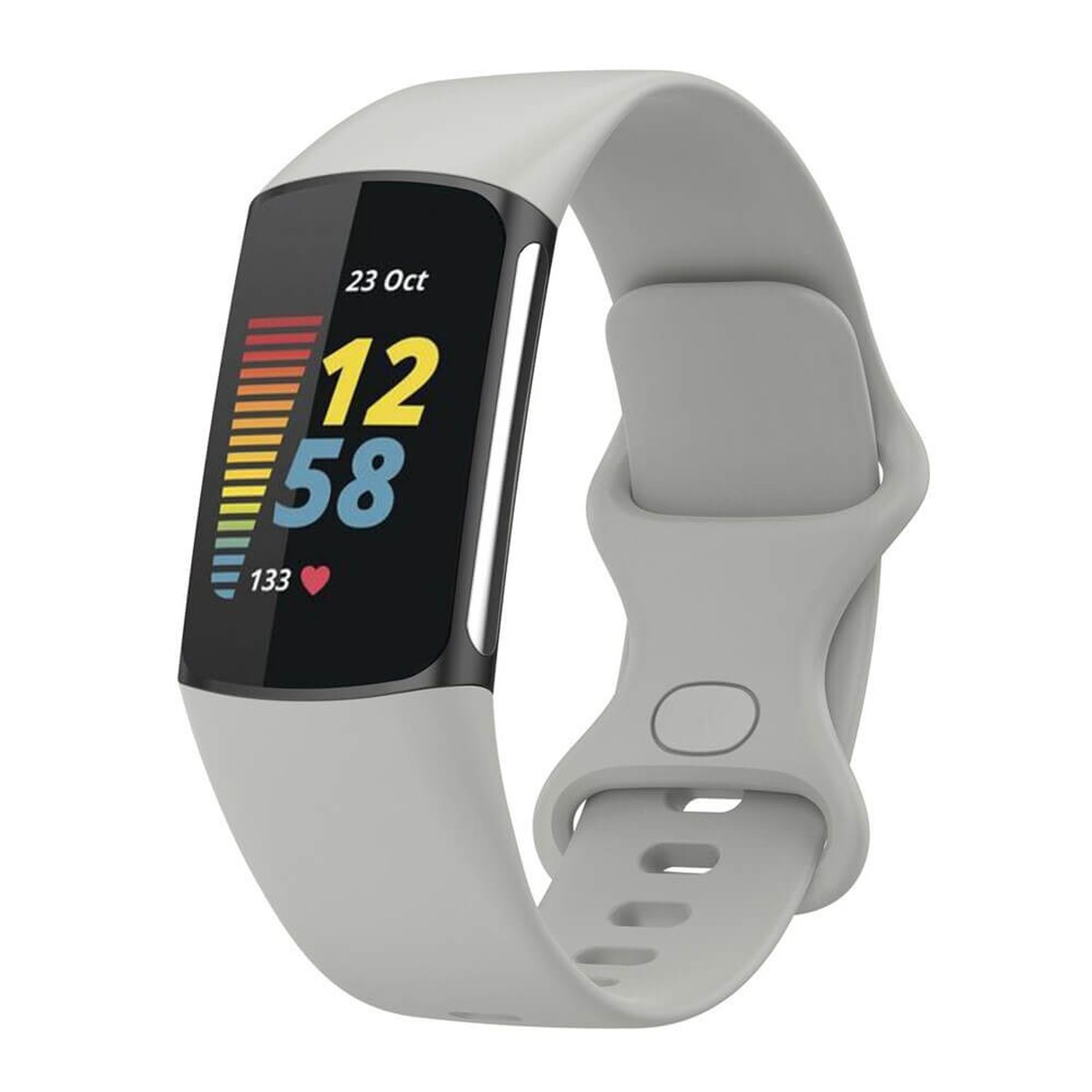 Bratara siliconica Edman pentru Fitbit Charge 5, marimea S, Gri fotografia produsului