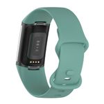 Bratara siliconica Edman pentru Fitbit Charge 5, marimea S, Verde fotografia produsului View 2 S