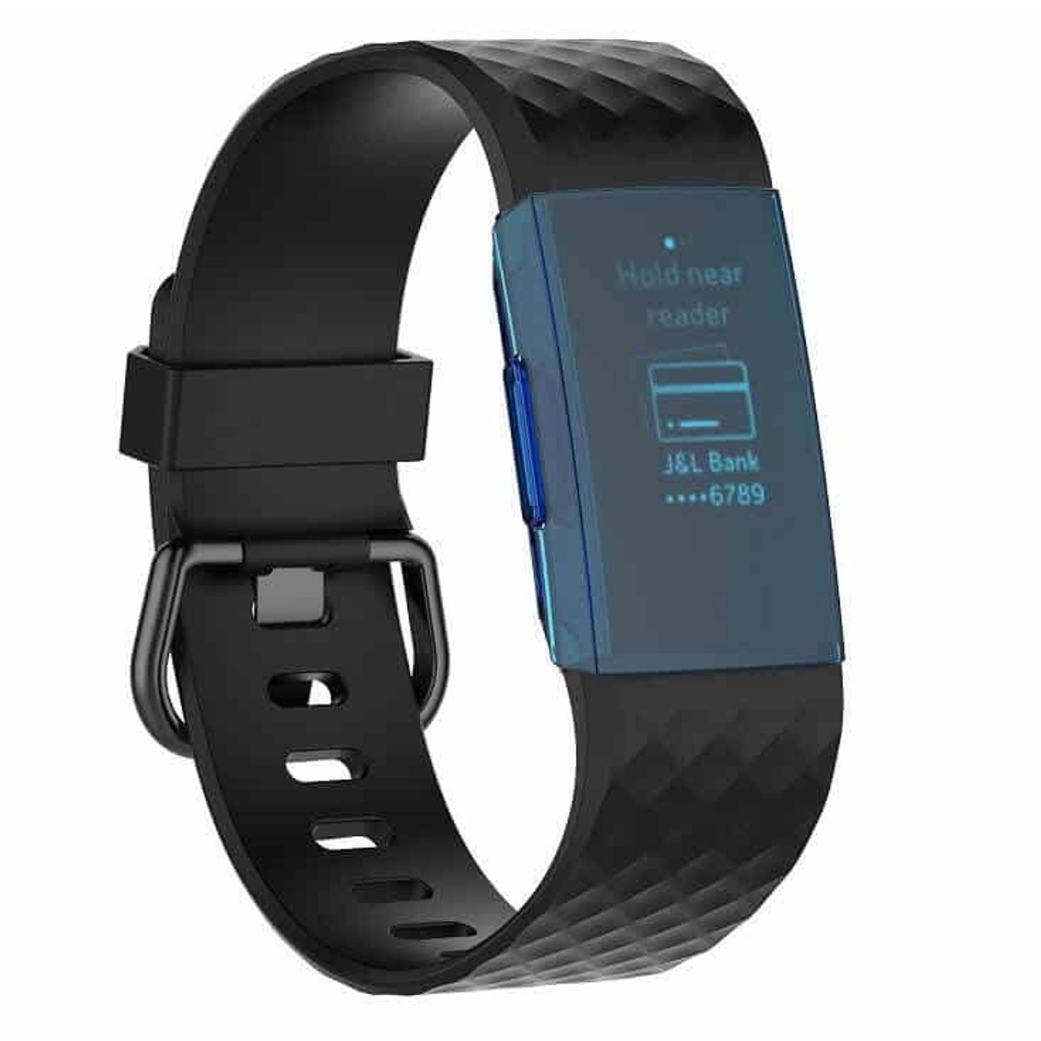Husa Carcasa Edman pentru Fitbit Charge 3, Albastru fotografia produsului View 3 L