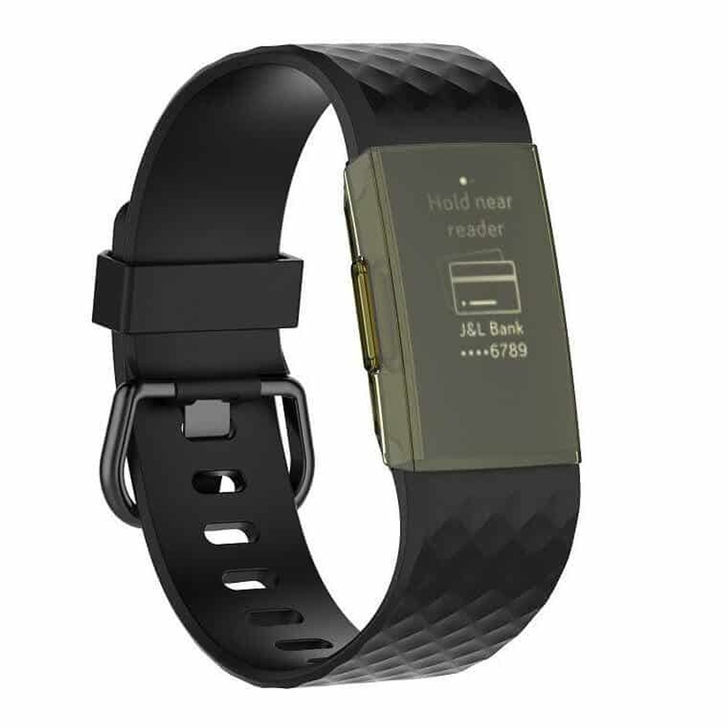 Husa Carcasa Edman pentru Fitbit Charge 3, Galben fotografia produsului View 3 L