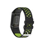 Curea Bratara sport Edman pentru Fitbit Charge 5, Negru/Verde fotografia produsului View 2 S