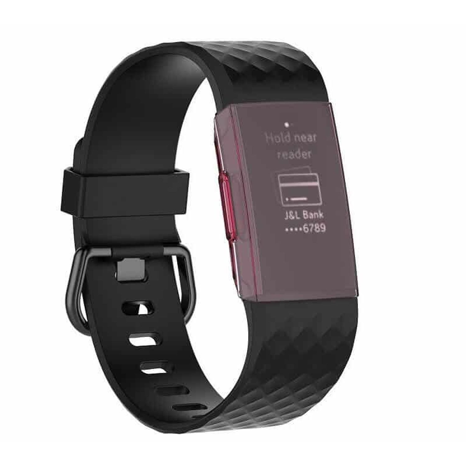 Husa Carcasa Edman pentru Fitbit Charge 3, Rosu fotografia produsului View 3 L