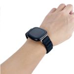 Curea de schimb Edman Alpine pentru Fitbit Versa 3, material textil, Negru fotografia produsului View 2 S