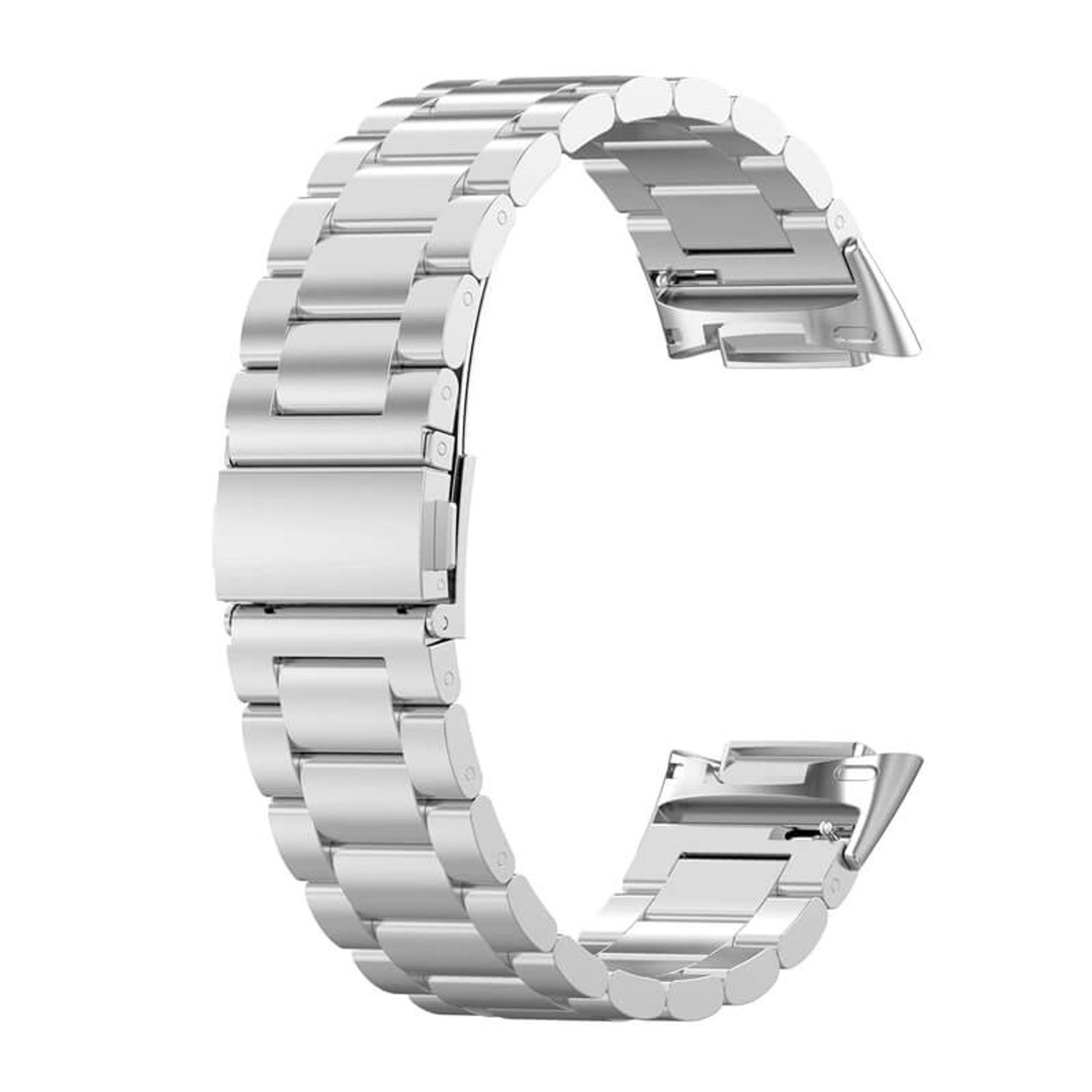 Curea metalica Edman 3Z pentru Fitbit Charge 5, Silver fotografia produsului View 2 L