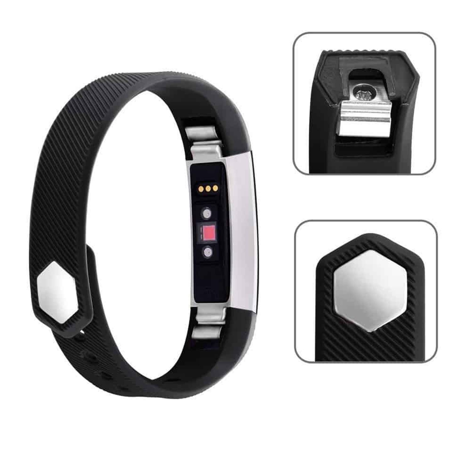 Curea Bratara pentru Fitbit Alta/Fitbit Alta HR, marimea S, Negru fotografia produsului View 2 L