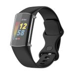 Husa Siliconica Edman pentru Fitbit Charge 5, Transparent fotografia produsului View 3 S