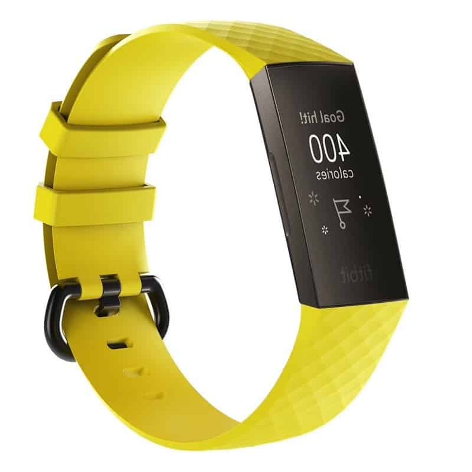 Curea Bratara Edman pentru Fitbit Charge 3 / 4, marimea L, Galben fotografia produsului