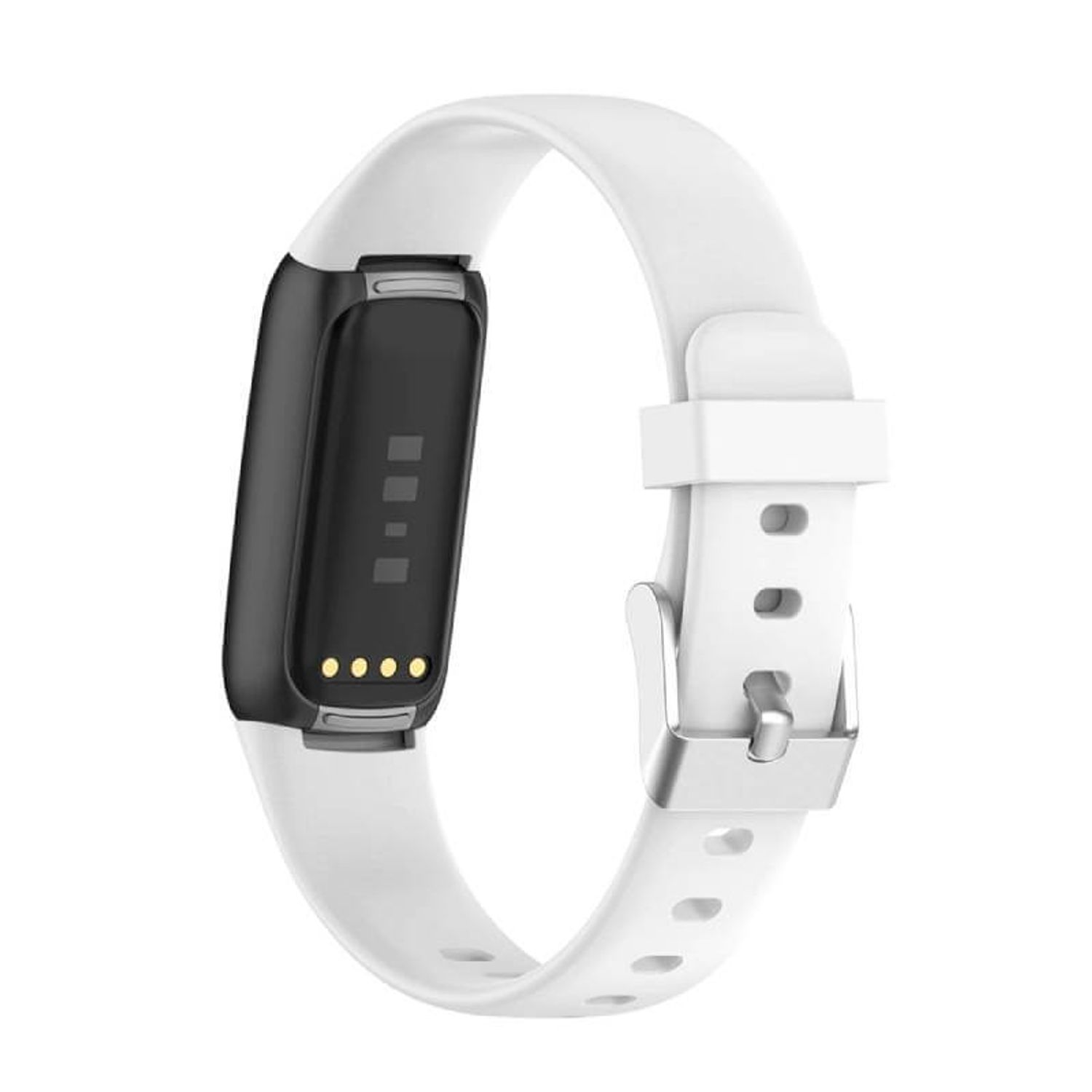 Curea Bratara siliconica Edman pentru Fitbit Luxe, marimea S, Alb fotografia produsului View 2 L