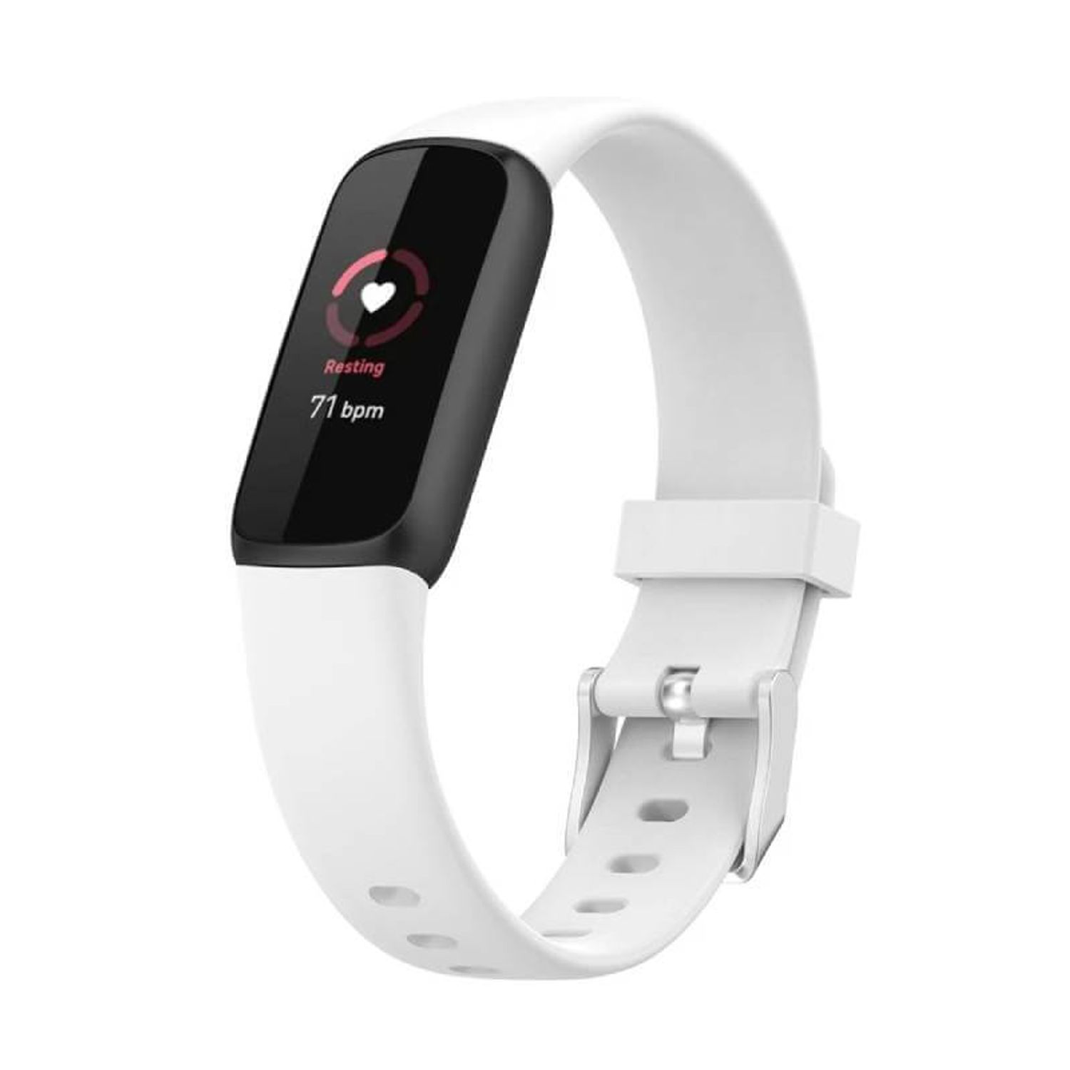 Curea Bratara siliconica Edman pentru Fitbit Luxe, marimea S, Alb fotografia produsului