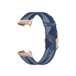 Curea de schimb Edman pentru Fitbit Charge 3 / 4 / 3 SE, material textil, Albastru fotografia produsului