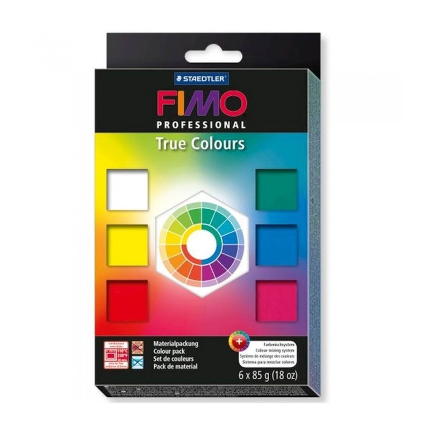 Set 6 culori pasta polimerica FIMO Professional 510g fotografia produsului