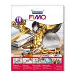 Set 10 foite de metal FIMO Argintiu silver fotografia produsului