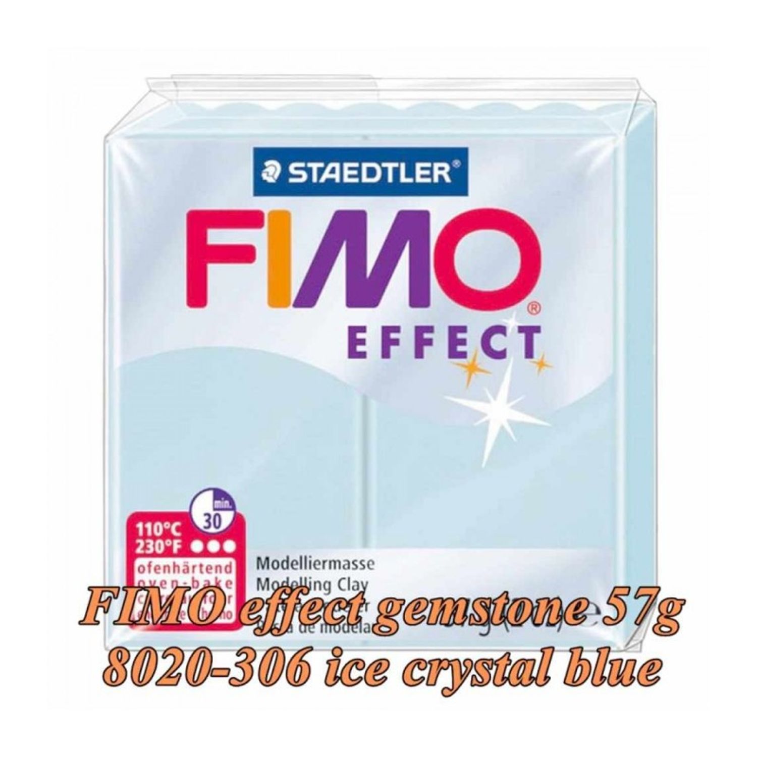 FIMO Effect 57g Albastru cer deschis Gemstone fotografia produsului