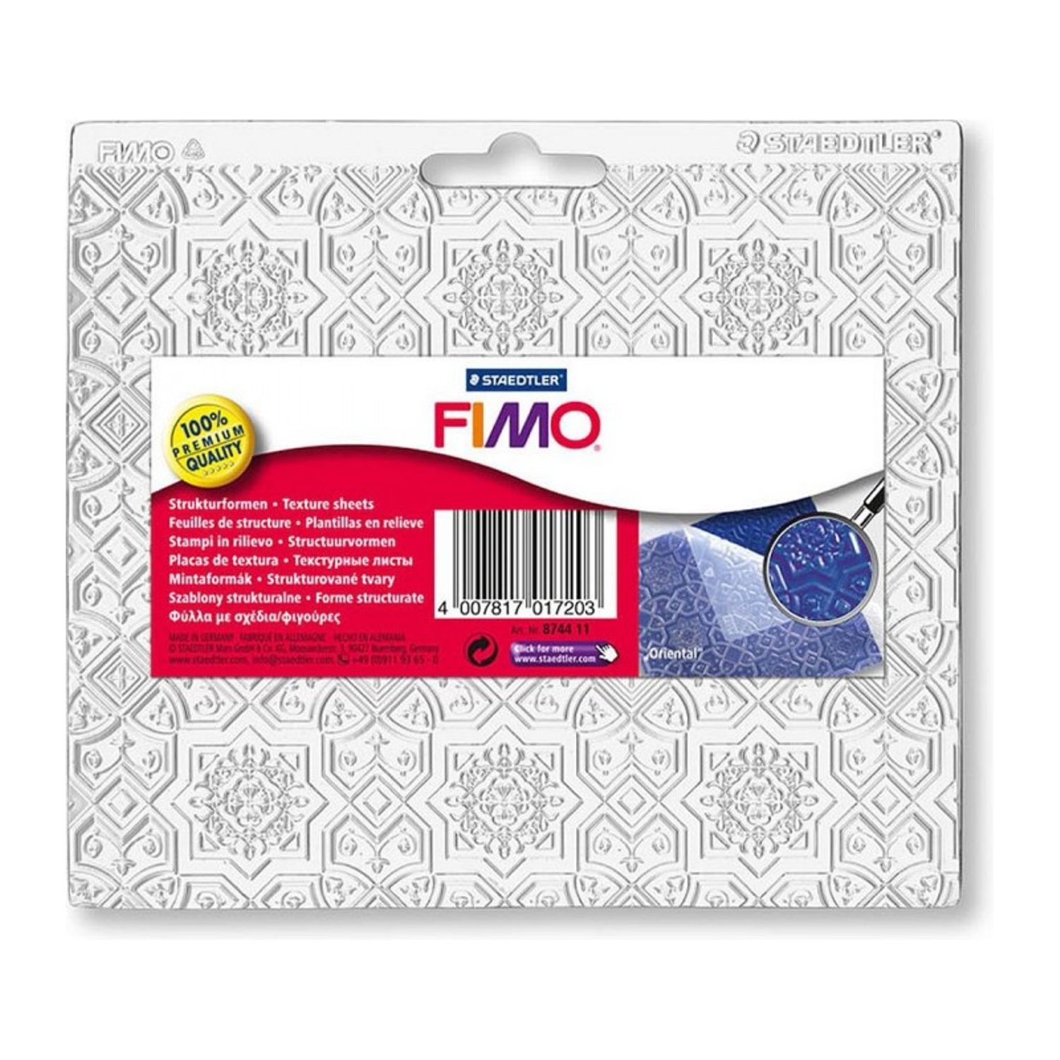 Foaie texturata FIMO model oriental fotografia produsului