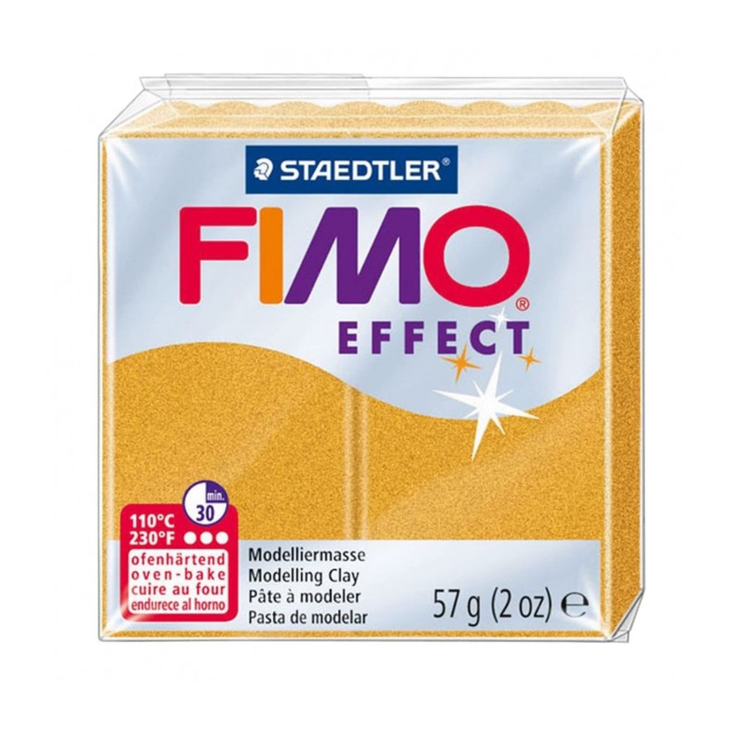 Pasta polimerica FIMO Effect 57g Maro ocru Metallic fotografia produsului