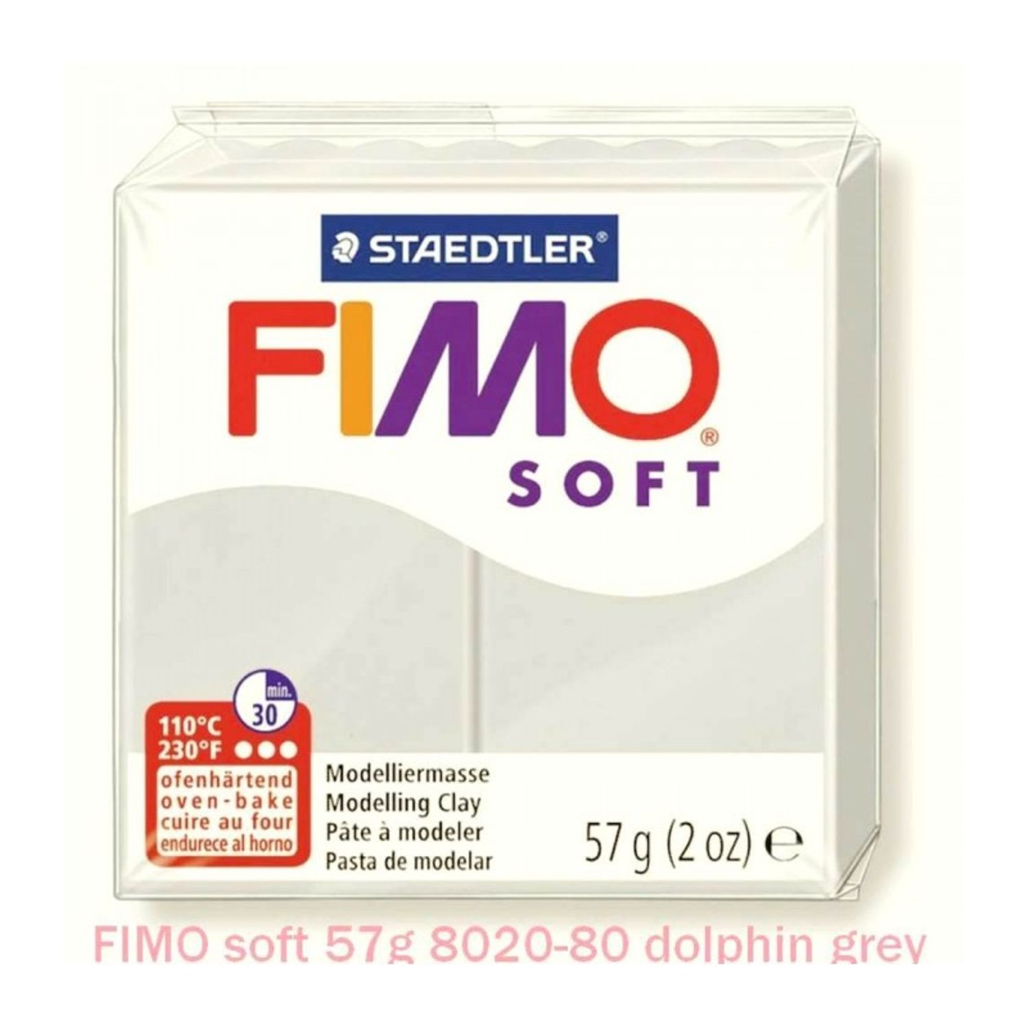 FIMO Soft 57g Gri platina fotografia produsului