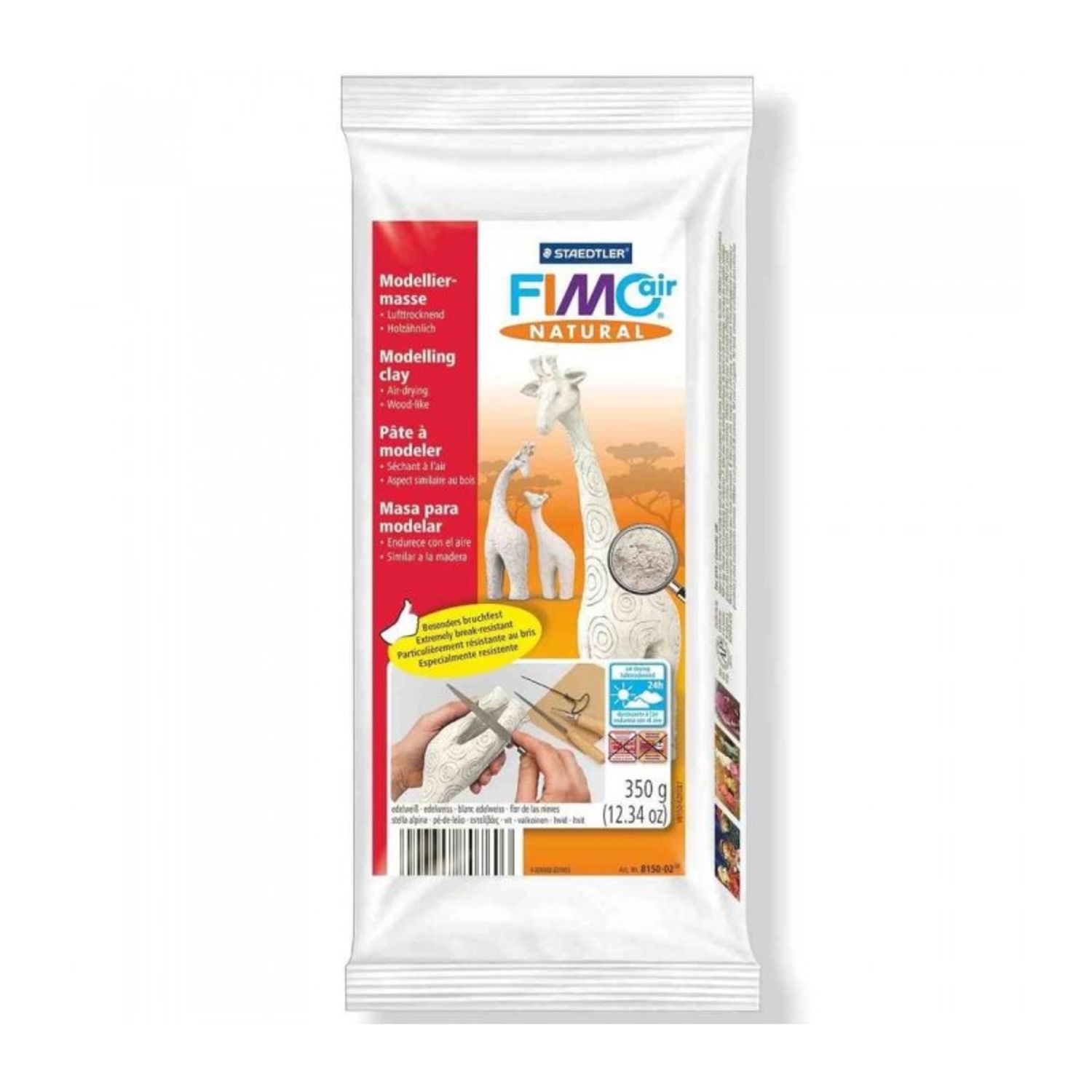 Lut polimeric FIMOair Natural 350g Alb fotografia produsului