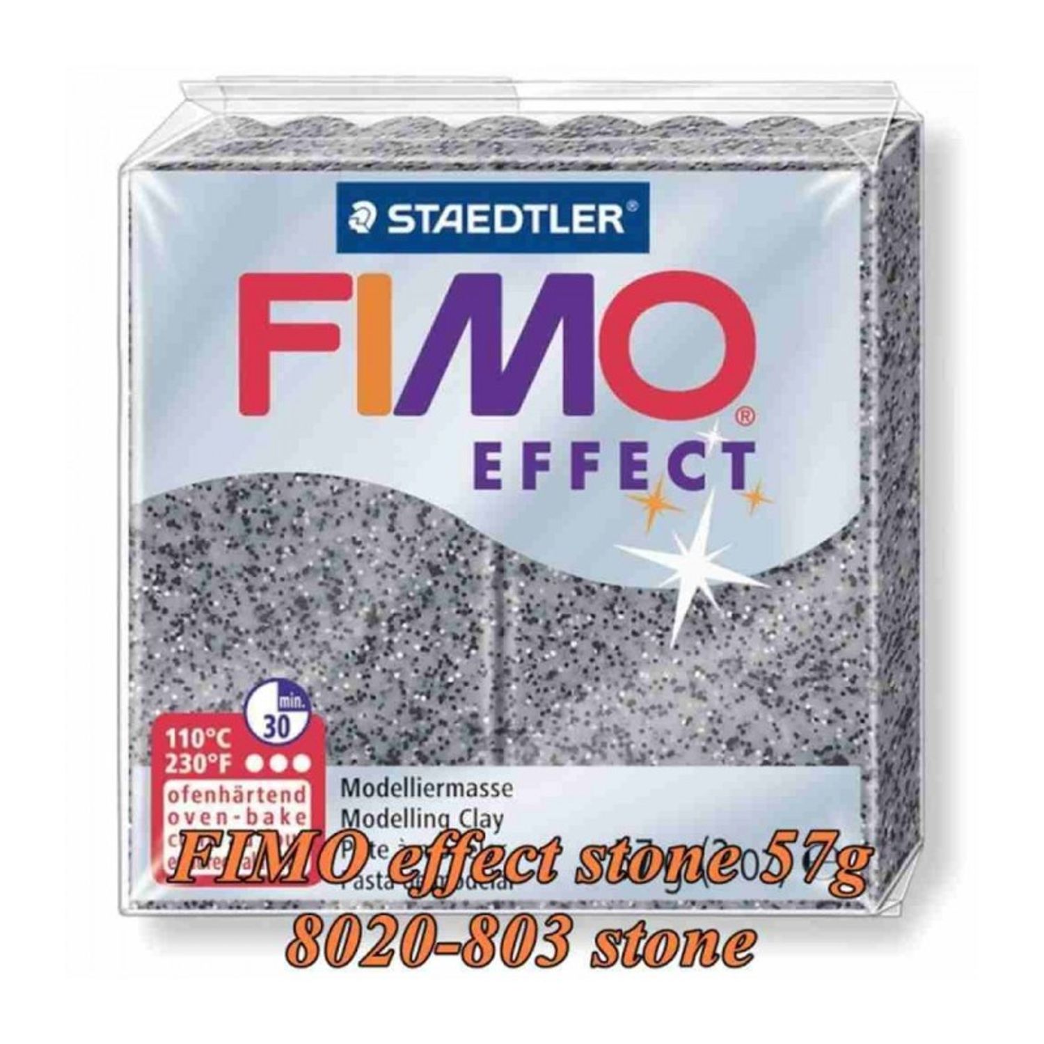 FIMO Effect 57g Stone Gri granite fotografia produsului