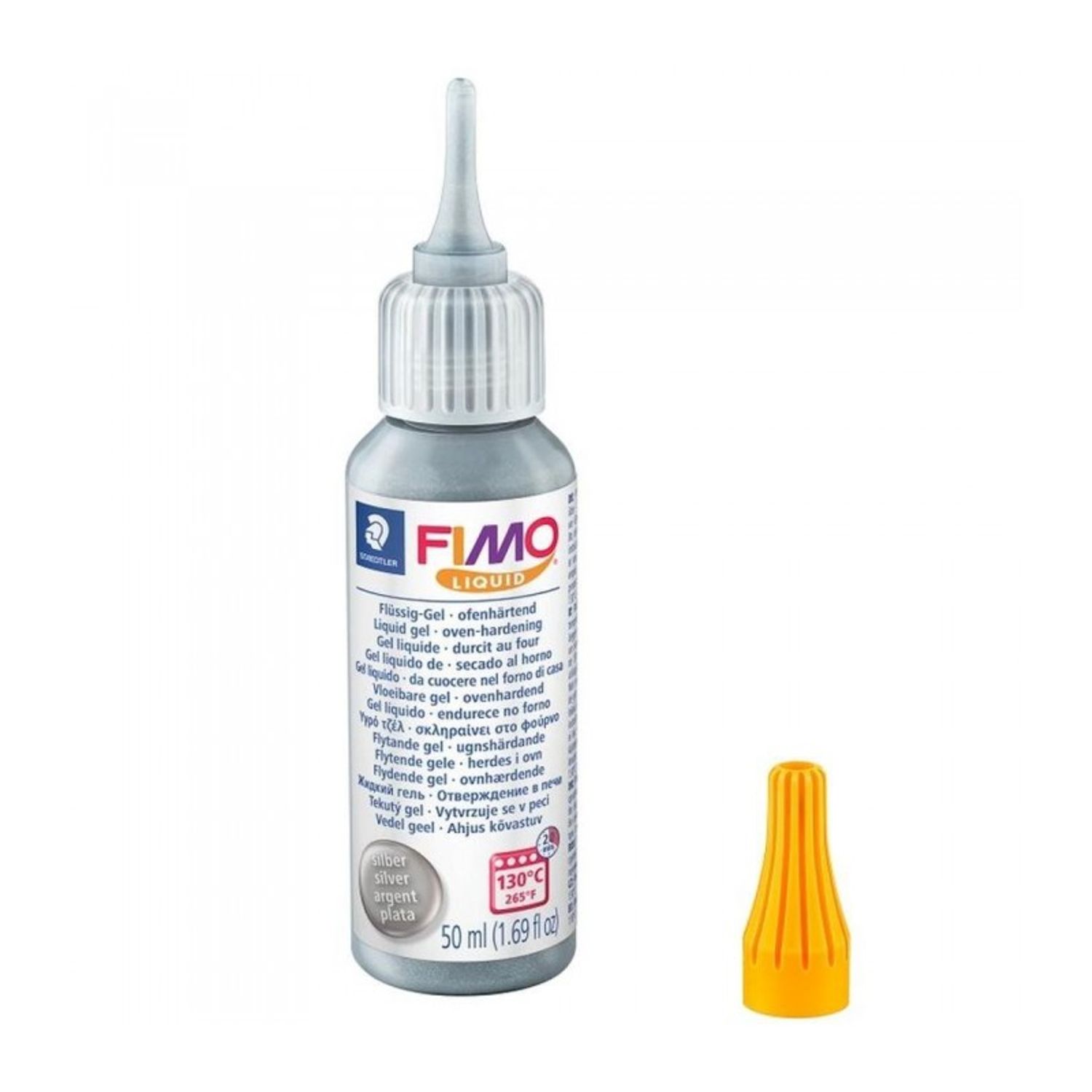 Lichid gel decorativ FIMO 50ml argintiu fotografia produsului
