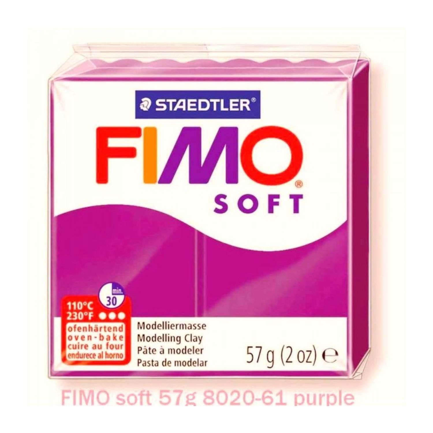 FIMO Soft 57g Purpuriu deschis fotografia produsului
