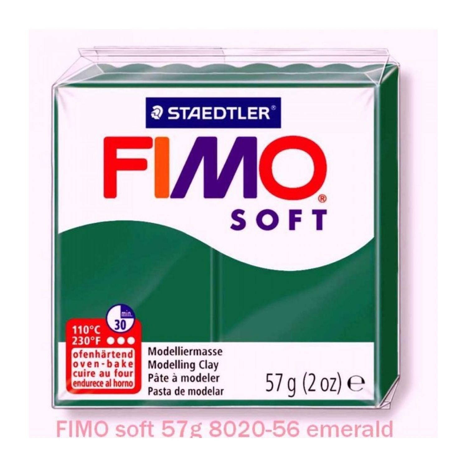 FIMO Soft 57g Verde smarald fotografia produsului