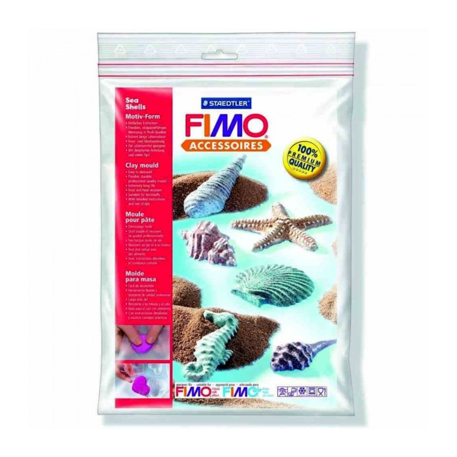 Set forme FIMO matrita scoici fotografia produsului