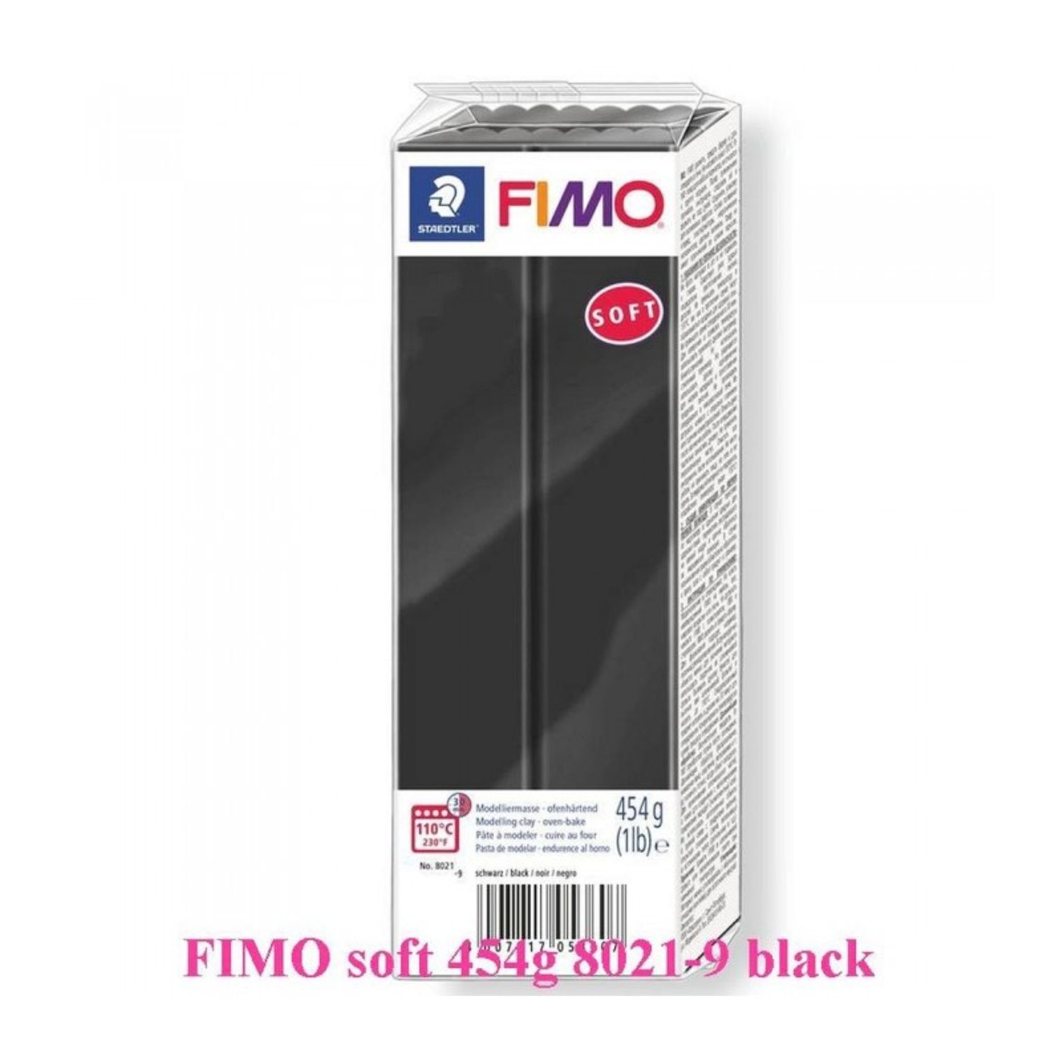 FIMO Soft 454g Negru fotografia produsului