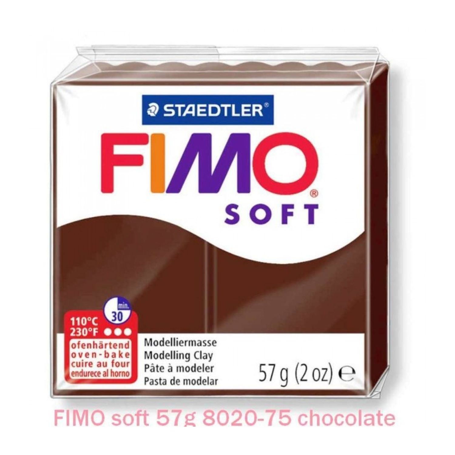 FIMO Soft 57g Maro ciocolata neagra fotografia produsului