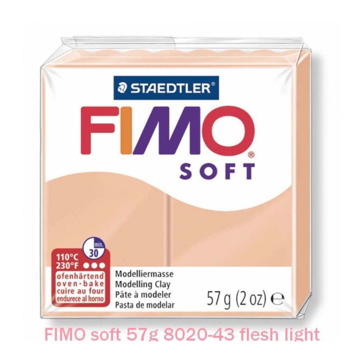 FIMO Soft 57g Roz cochilie de scoica fotografia produsului