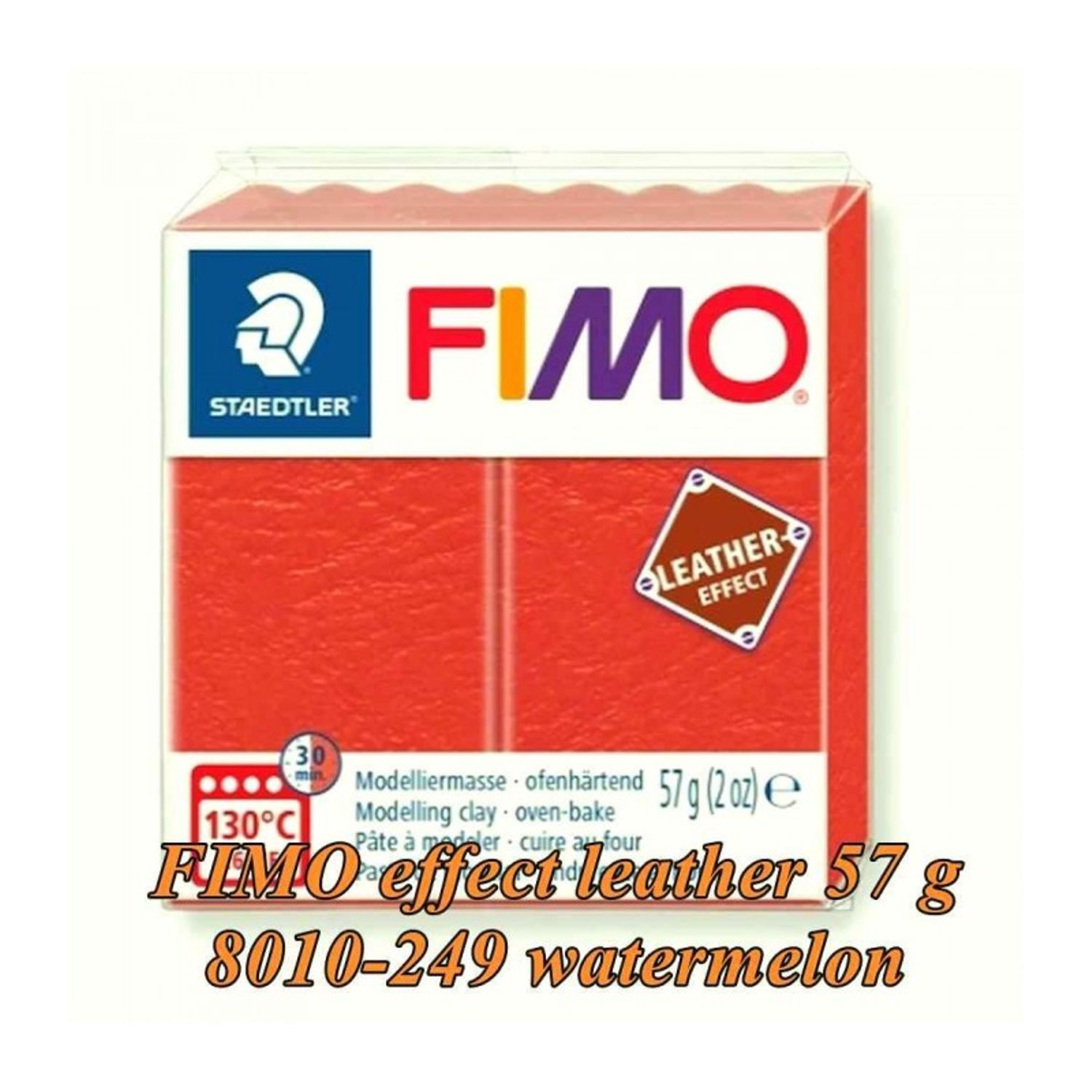 FIMO Effect 57g Portocaliu flamingo Leather fotografia produsului