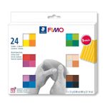 Set 24 culori pasta polimerica FIMO Soft 600g fotografia produsului