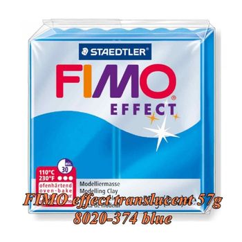 FIMO Effect 57g Albastru De Columbia Translucent