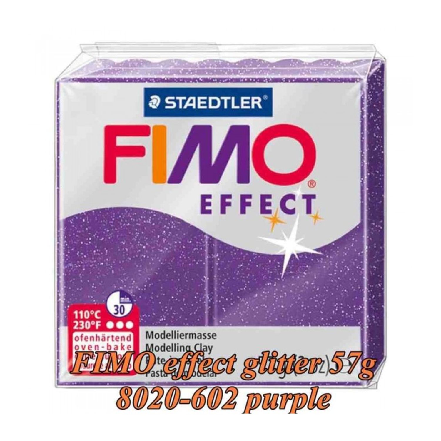 FIMO Effect 57g Purpuriu Glitter fotografia produsului
