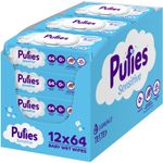 Servetele umede Pufies Sensitive, 12 pachete x 64 buc, 768 buc fotografia produsului