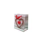 Punga cadou mica model inima 23x18x10cm fotografia produsului