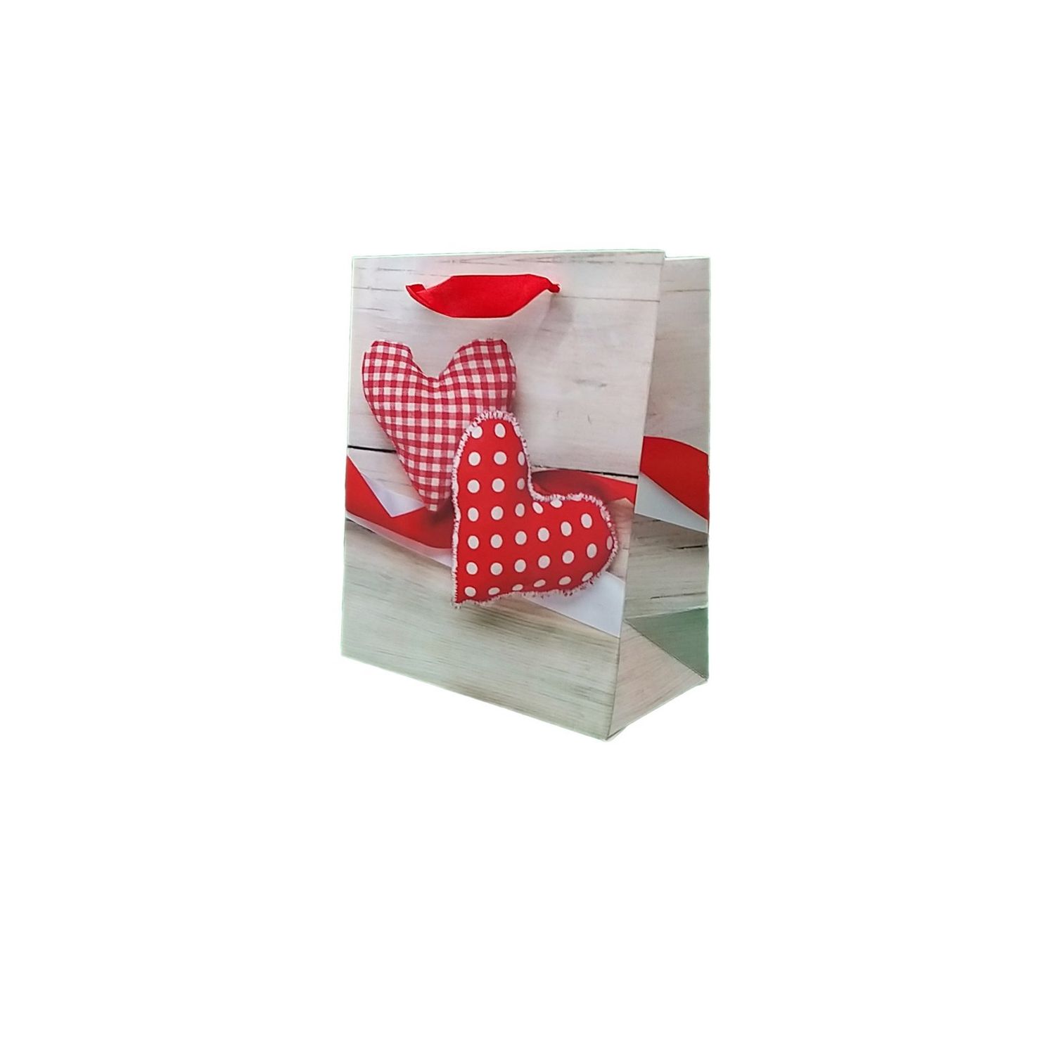 Punga cadou mica model inimi, 23x18x10cm fotografia produsului