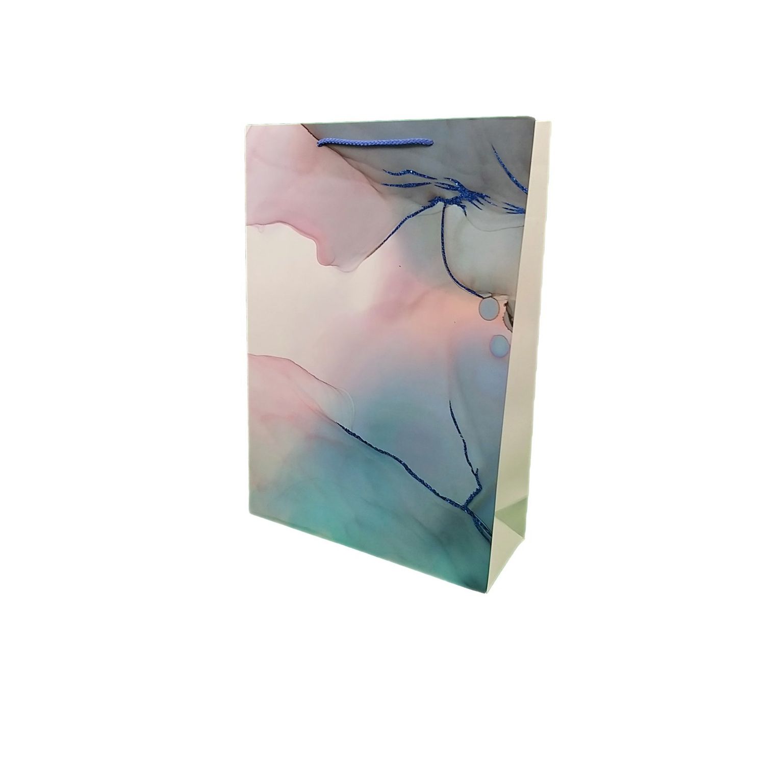 Punga cadou mare multicolora 44x41x12cm fotografia produsului