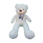Urs de plus, Nichita Impex SRL, cu funda de plus, crem, 150 cm fotografia produsului