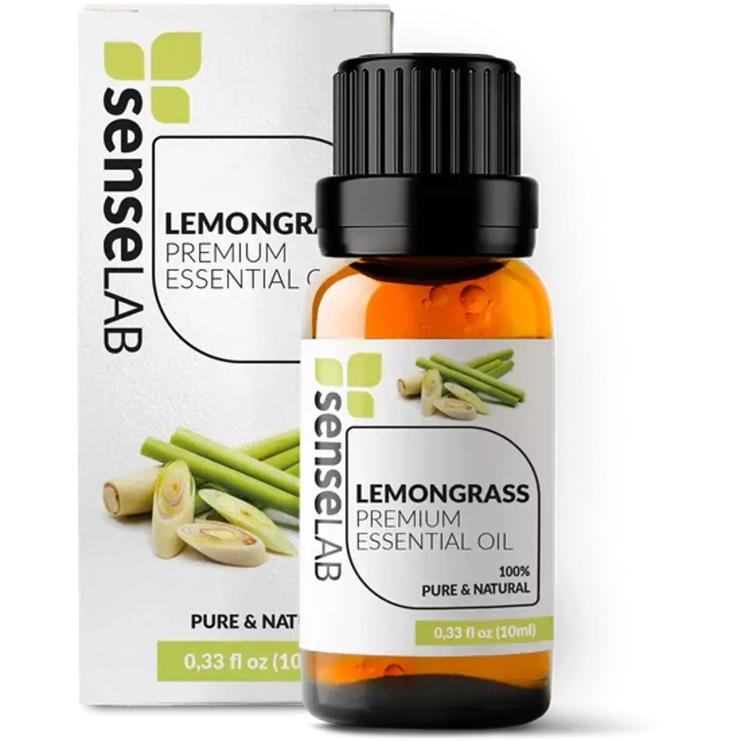 Ulei esential de Lemongrass 100% extract pur, SenseLAB, 10 ml fotografia produsului