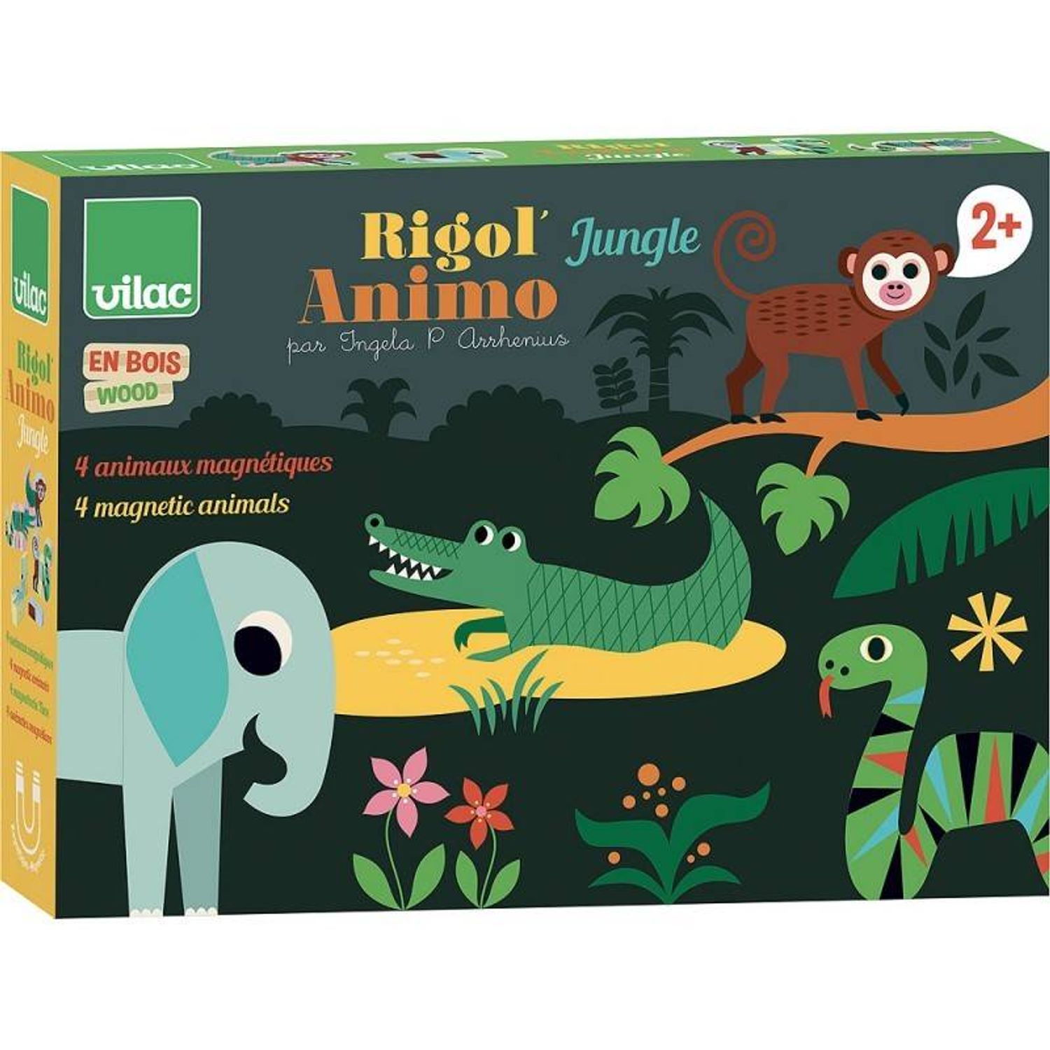 Set 4 animale magnetice, Jungla fotografia produsului