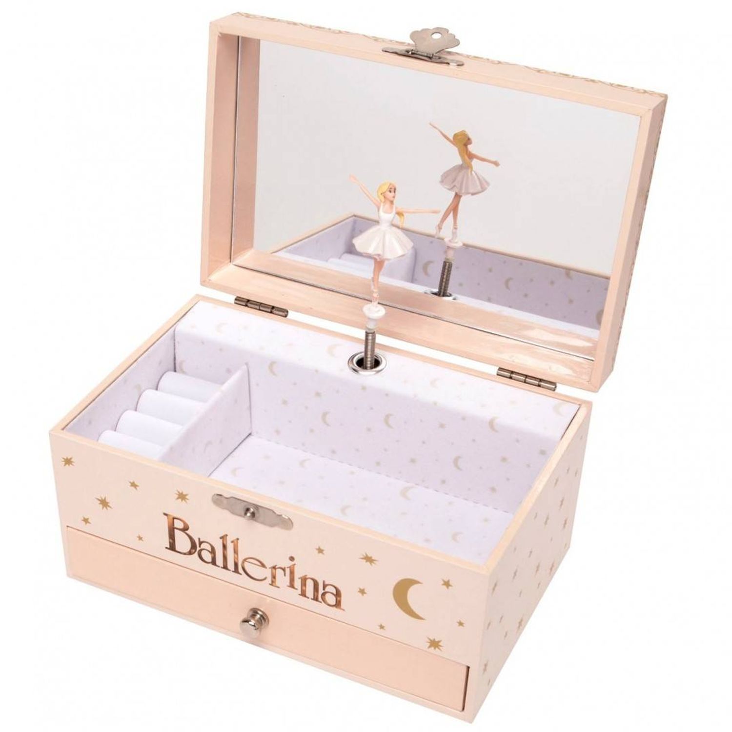 Cutie muzicala dreptunghiulara cu sertar "Ballerina" fotografia produsului View 2 L