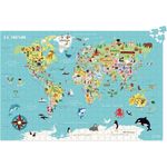 Puzzle harta lumii 500 piese in limba Franceza fotografia produsului View 2 S
