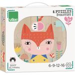 4 Puzzle-uri evolutive, din lemn fotografia produsului