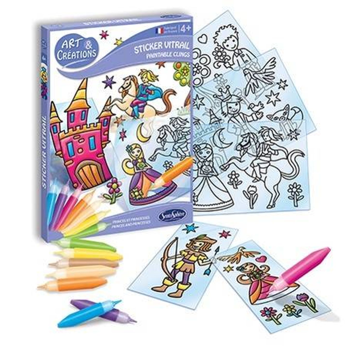 Kit creativ Vitralii - Printi si Printese fotografia produsului View 2 L