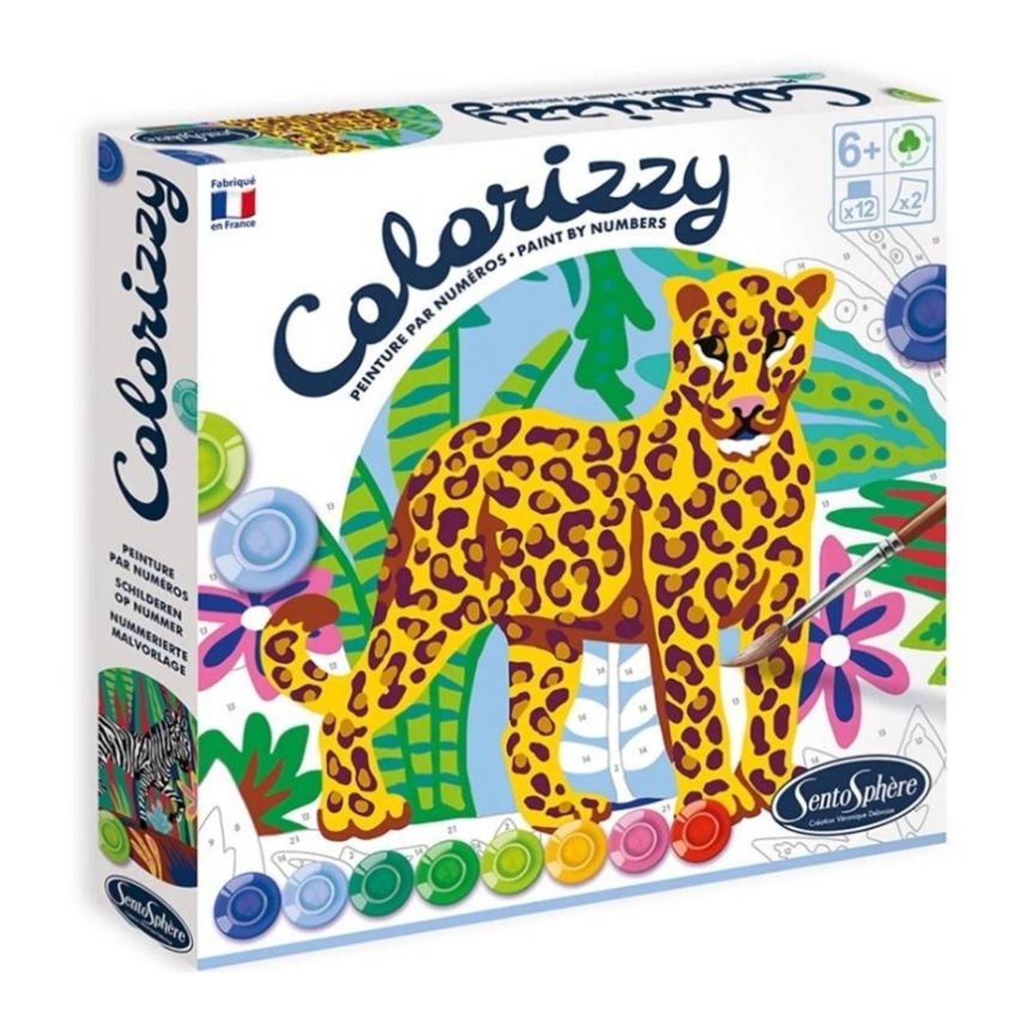 Colorizzi - Pictura pe numere - Zebra fotografia produsului