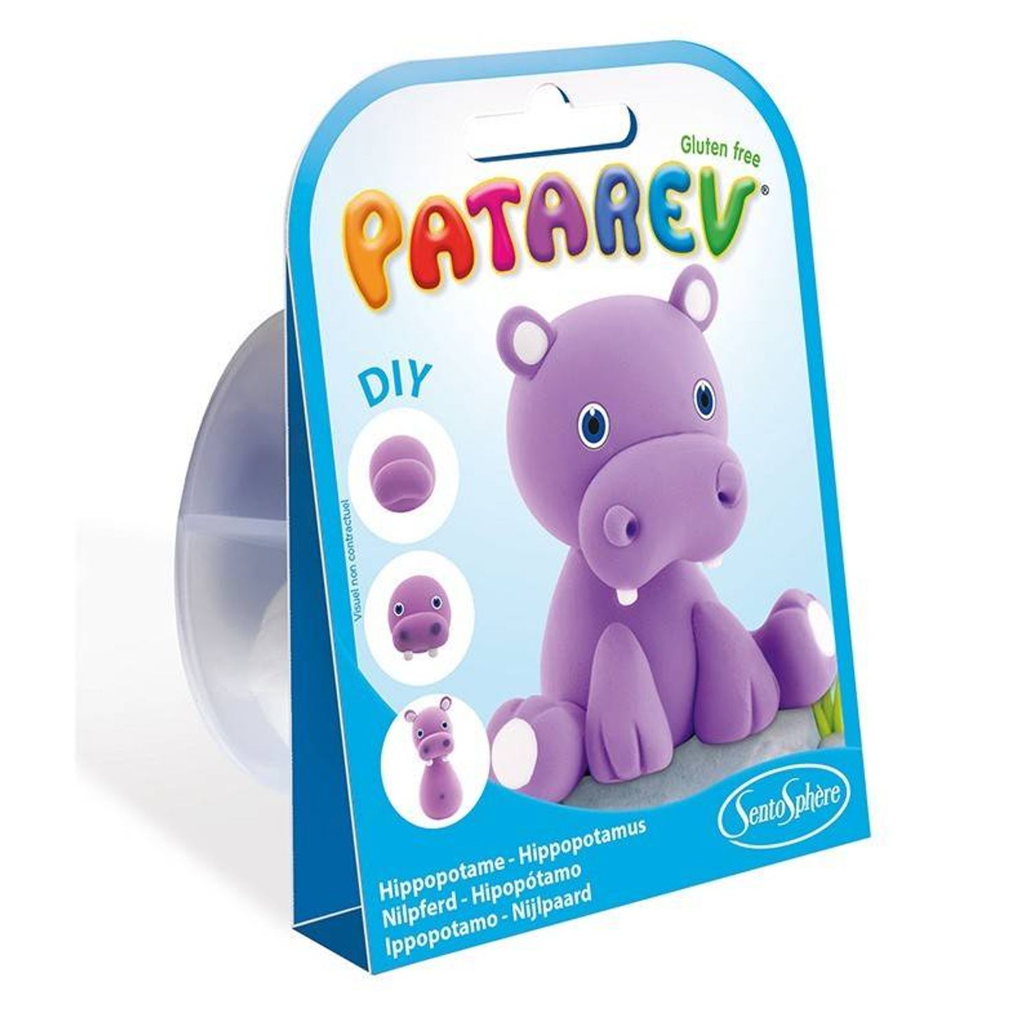 Mini Plastilina Patarev Hipopotam fotografia produsului