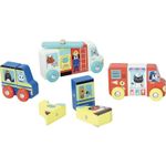 Set 4 vehicule magnetice, din lemn fotografia produsului View 2 S