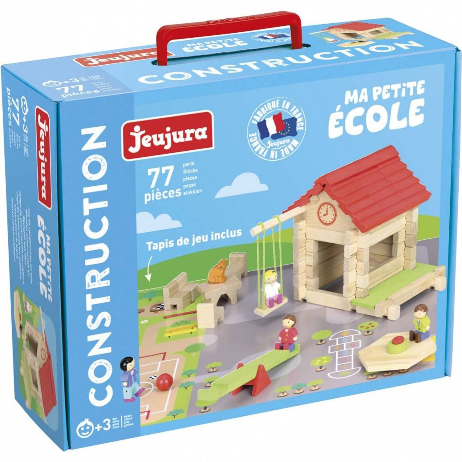 Casuta de construit, Scoala, 77 piese fotografia produsului