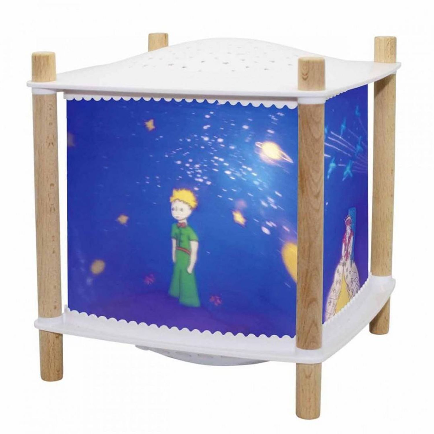 Veioza muzicala cu proiectie de stele Micul Print fotografia produsului